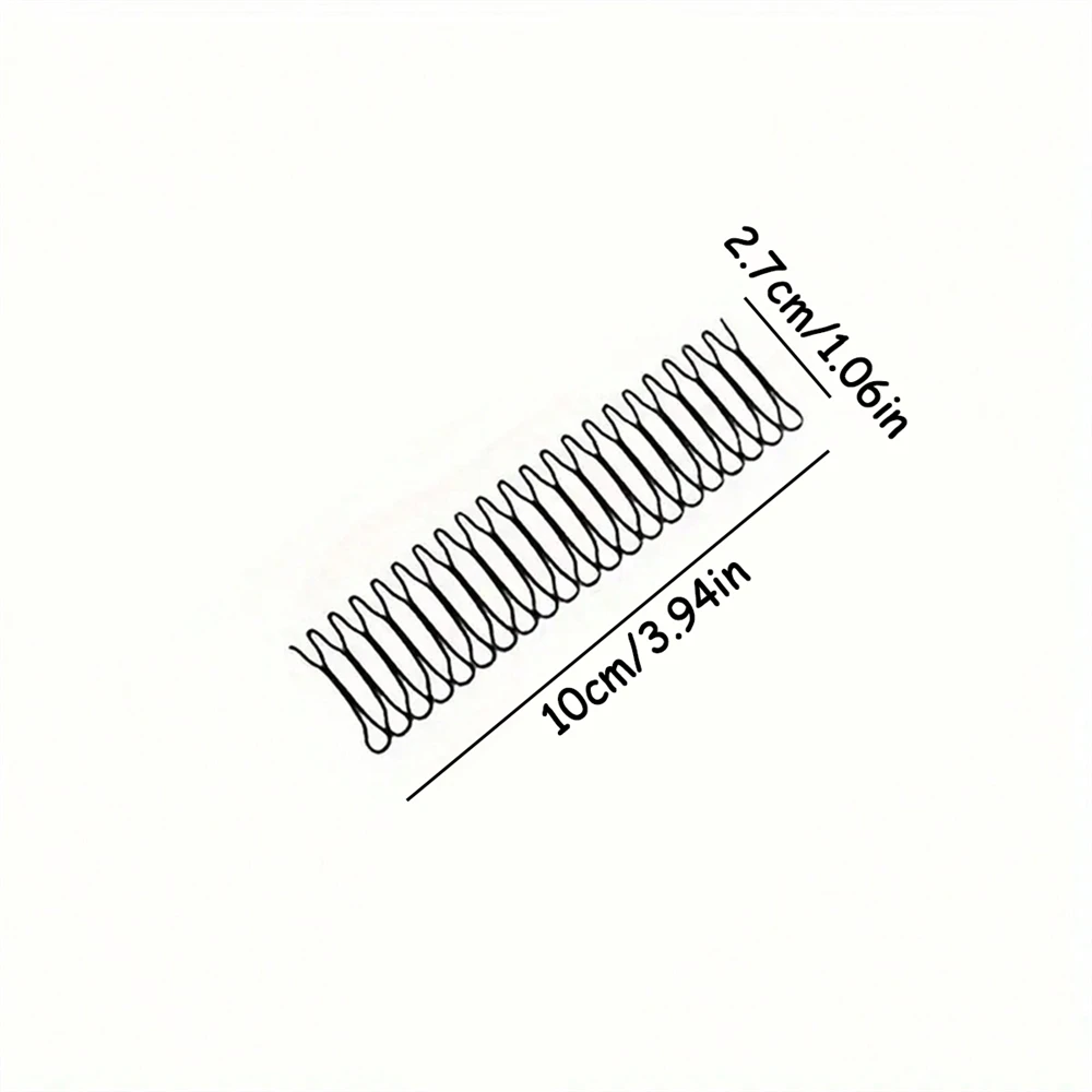 1 قطعة النساء غير مرئية كسر الشعر دبوس الشعر الكبار تيارا أدوات لفة منحنى إبرة الانفجارات الثابتة إدراج مشط اكسسوارات التصميم