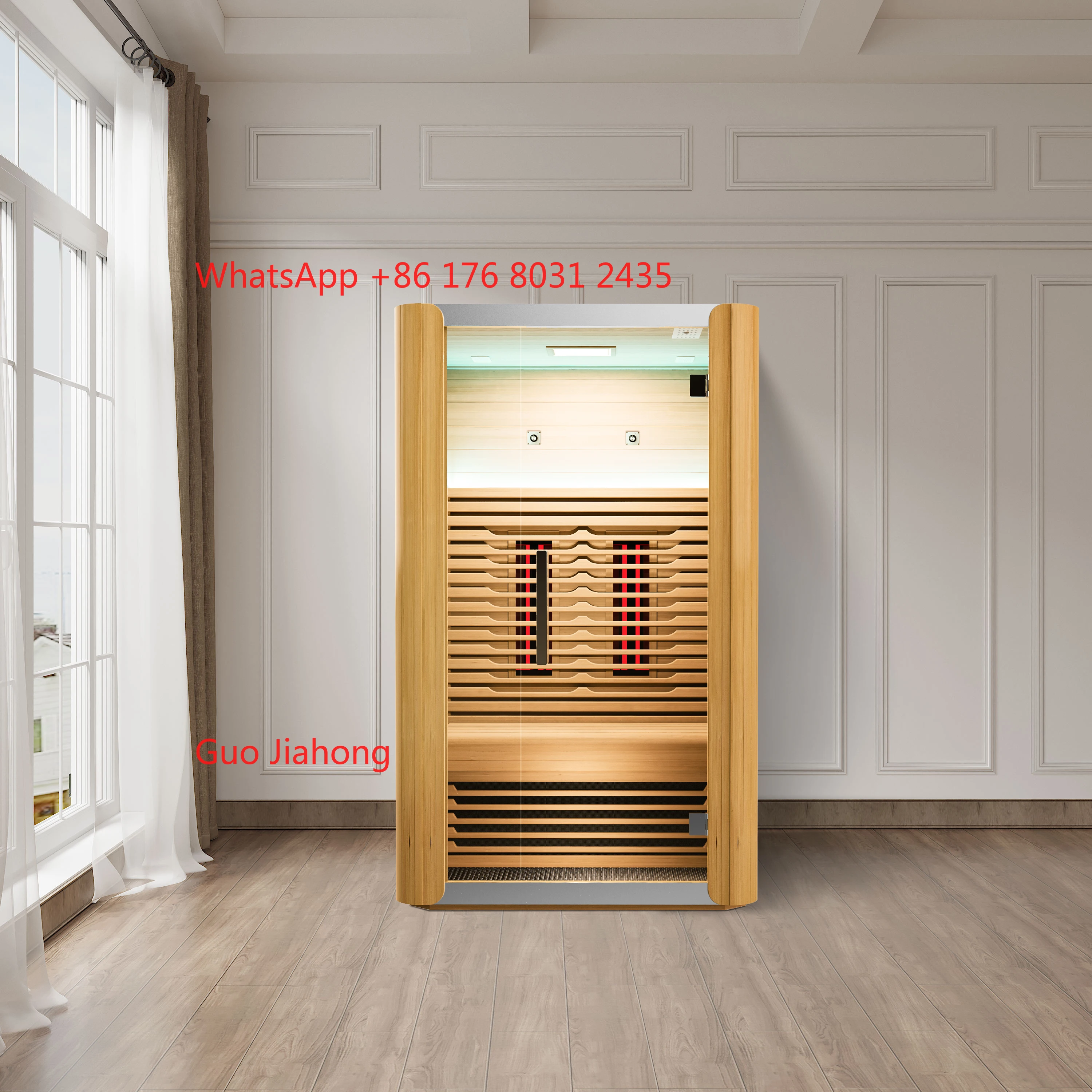 

Whole Sale Solid Wood 2 Persons Indoor Sauna Home Use SPA Room Hemlock Sauna Room