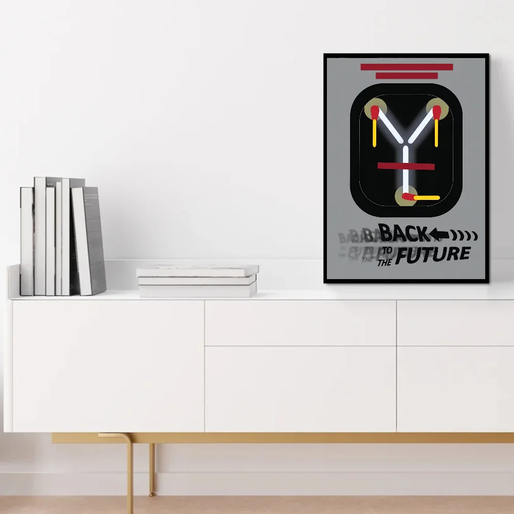 Movie Back To The Future Trilogy Classic Vintage Posters Whitepaper Prints Posters Artwork Kawaii Room Decor