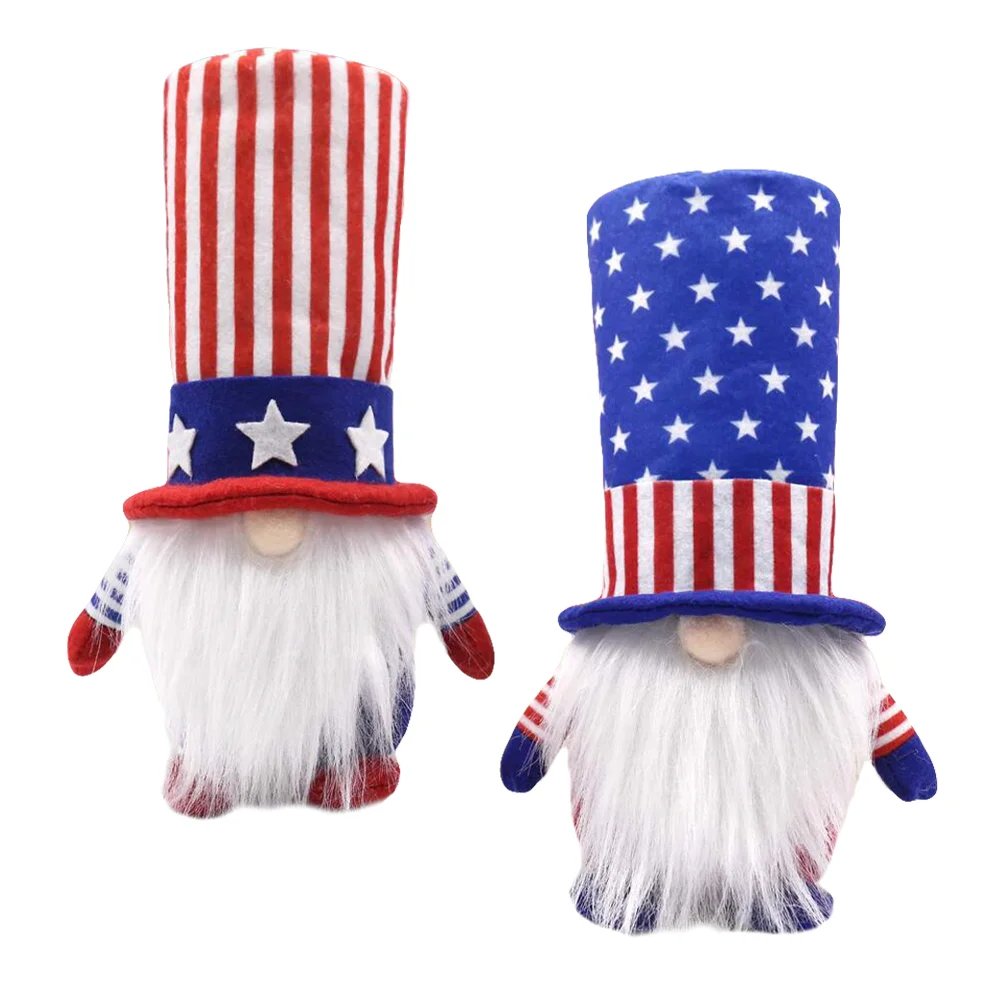 Faceless Home Decorations Independence Day Dolls Miniature Baby Ornament Stuffing Cotton Cloth Supplies Child Ornaments