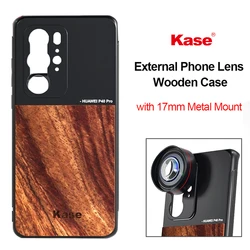 Kase M17 Phone Lens Mount Protective Wooden Case for Huawei P40 Pro / Mate 20 & All 17mm Thread External Smartphone Lens