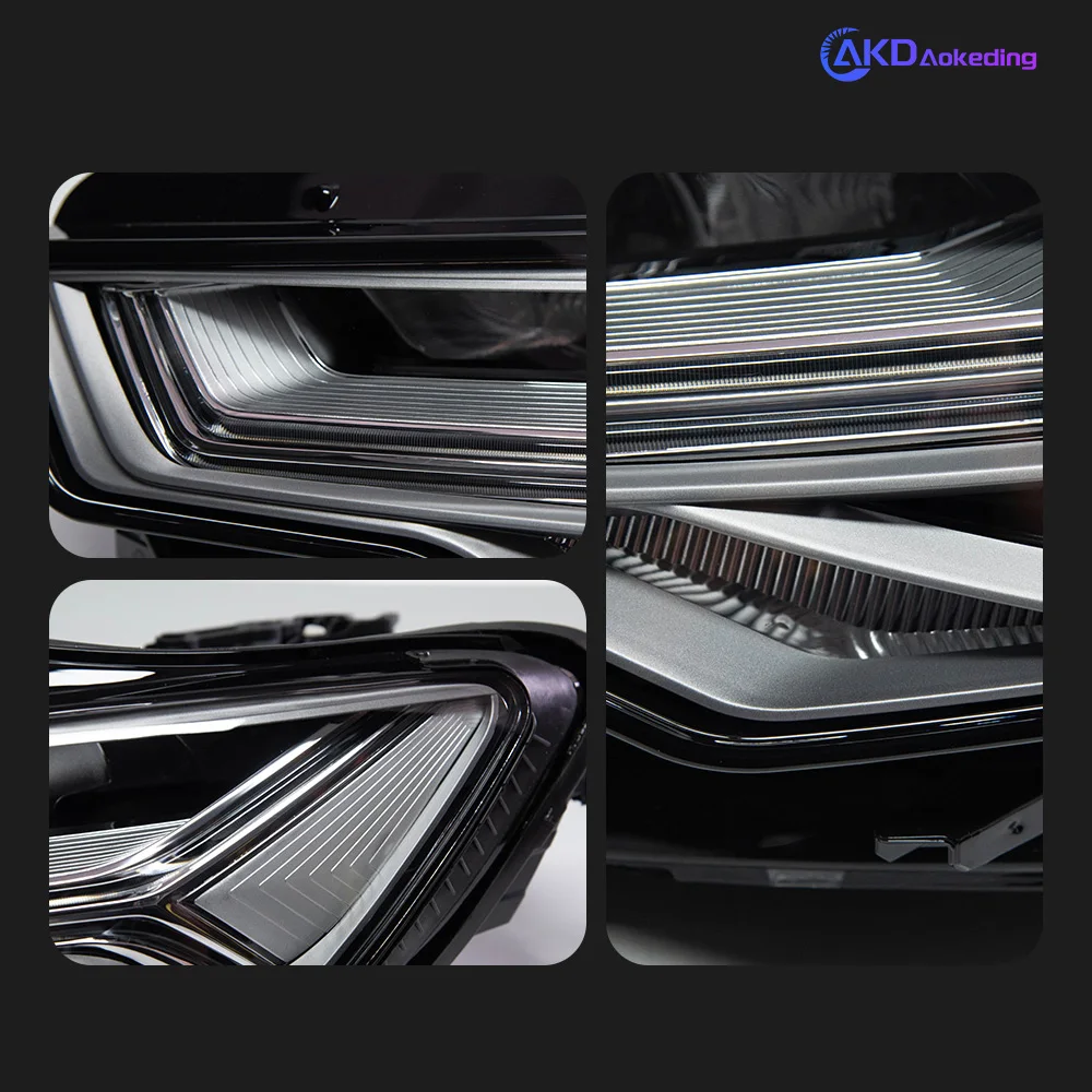 

AKD Headlight for Audi A6 Headlights 2012-2018 Upgrade C8 Design LED Dynamic Turn Signal Dual Beam Lens Front Lamp Assembly