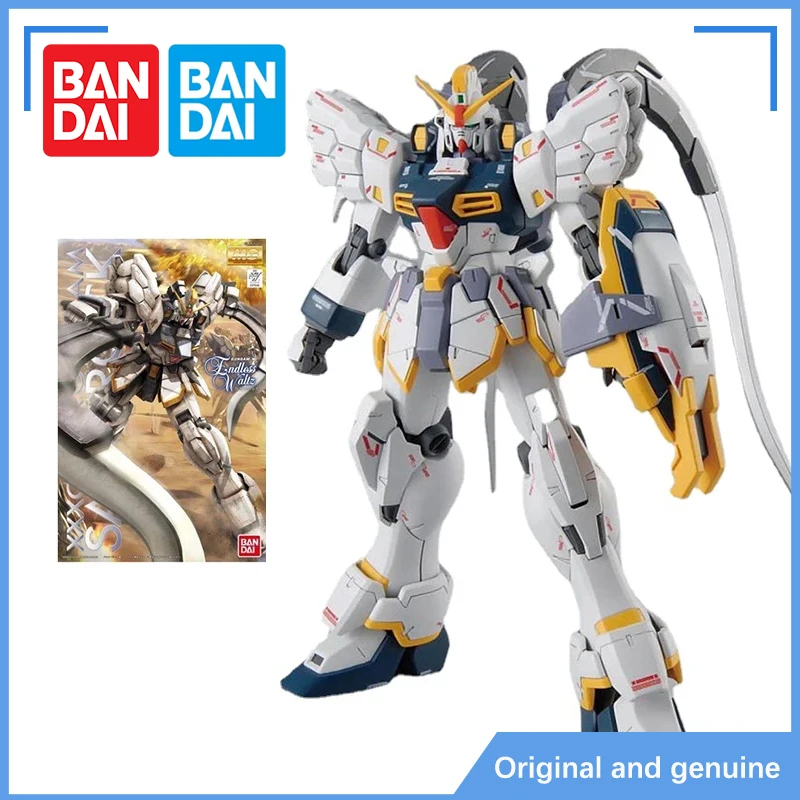 Spot Bandai Gundam Model Kit Anime Figure MG 1/100 XXXG-01SR Sandrock Gundam Action Toy Figure Genuine Gunpla Toys for Children