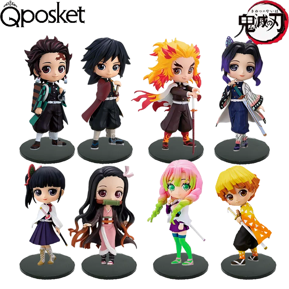 

Demon Slayer Anime Action Figure - Kamado Tanjirou Agatsuma Zenitsu Nezuko PVC Model Toy Kimetsu No Yaiba Warriors Action Figure
