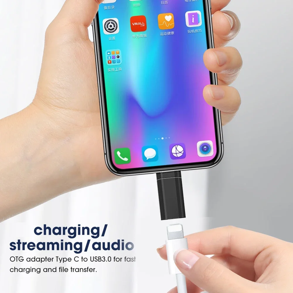 Phone Charger Adapter For IOS Female To USB C Male Cable Adapter Converter For iPhone 14 13 12Pro Type-C To IOS Connector