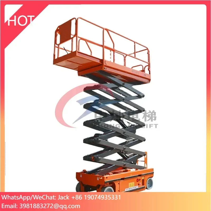 

6 M Self Driver Scissor Lifting Table Machine Self Propelled Scissor Lift Platform
