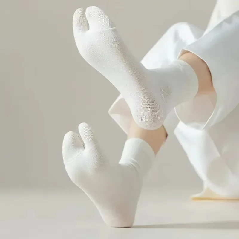 Mode japanischen Stil Zehensocken für Männer Frauen Sommer Faser Zwei Finger Socken Kimono Flip Flop Sandale Split Toe Socke