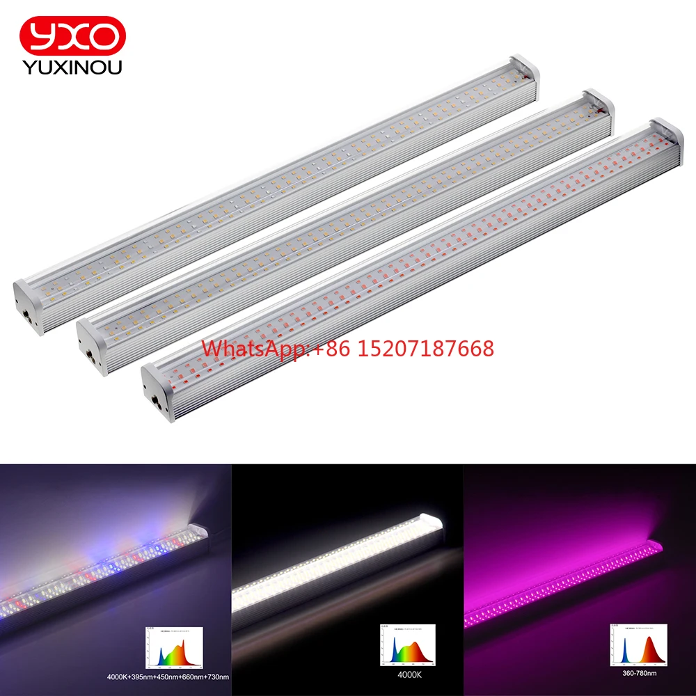 100W 25w Foldable LED Grow Light Bar Full Spectrum Dimmable Grow Light for Indoor Plants Hydroponic System Greenhouse