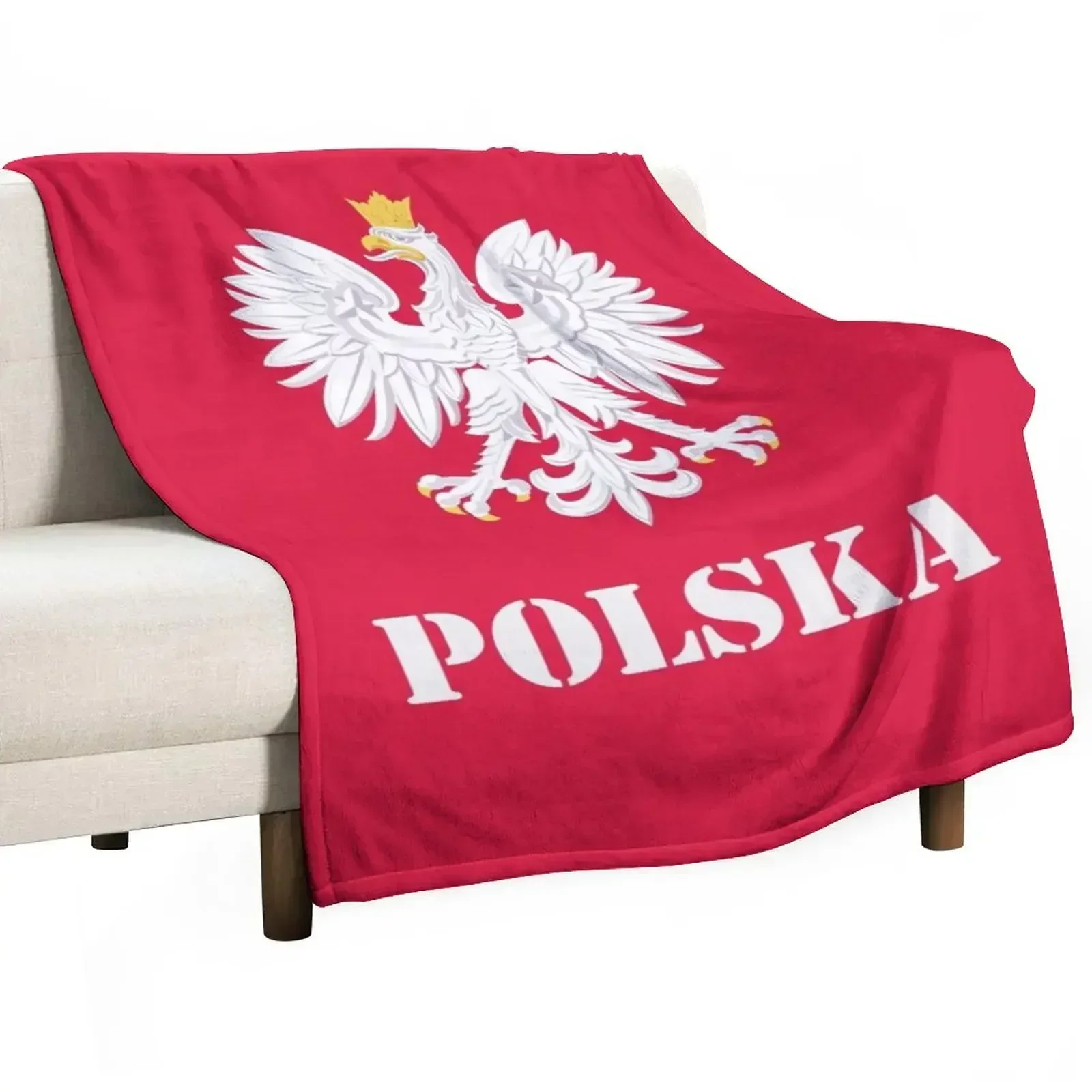 

Poland Polish Flag - Polish Eagle Throw Blanket Soft Big Cute Plaid decorative Blankets