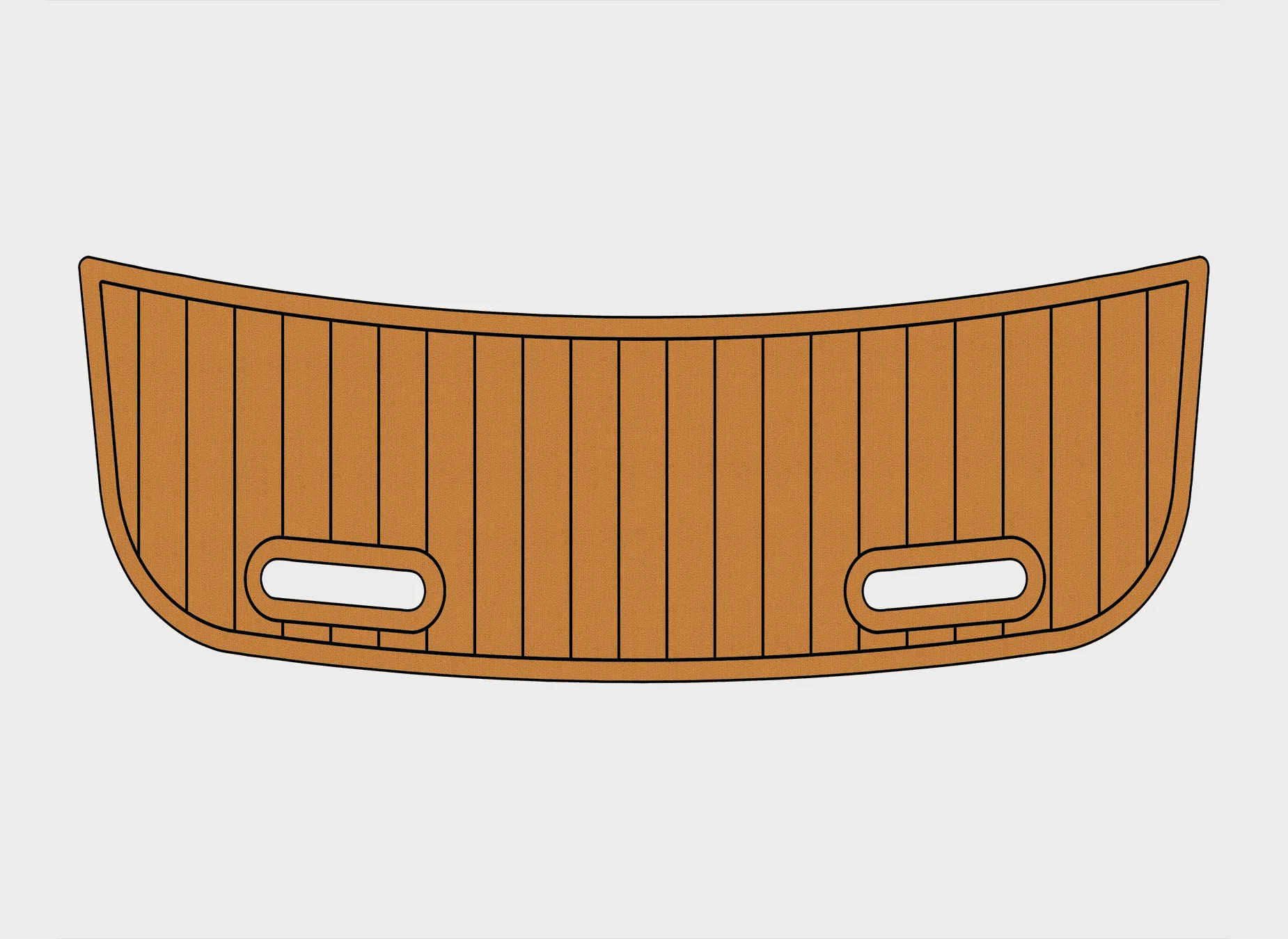 Marine Faux Teak EVA Non-Slip Mat -2001 Mastercraft 230 Maristar Self-Adhesive 1/4