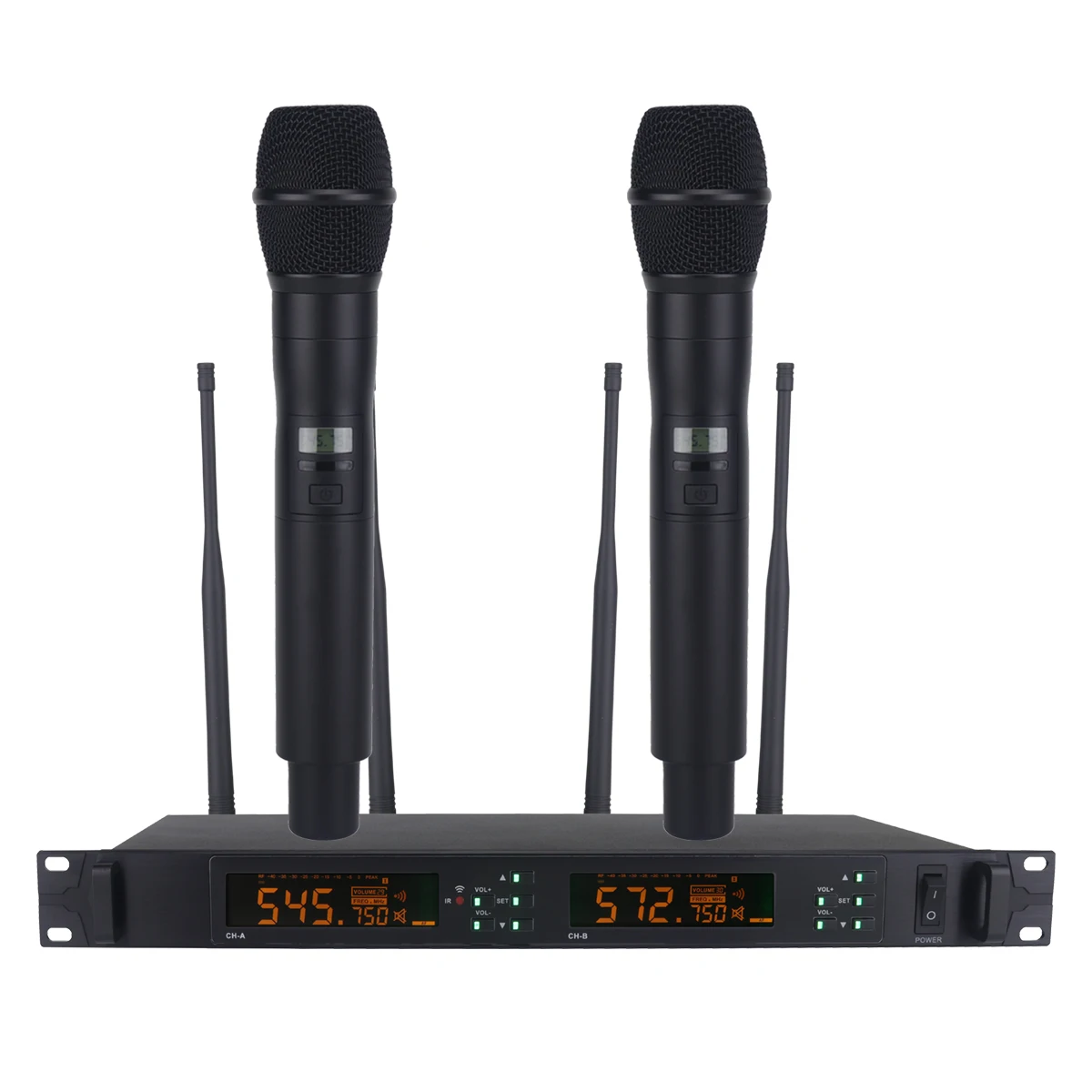 

ERZHEN True diversity wireless microphone professional anti whistling high-end stage ultra long receiving distance