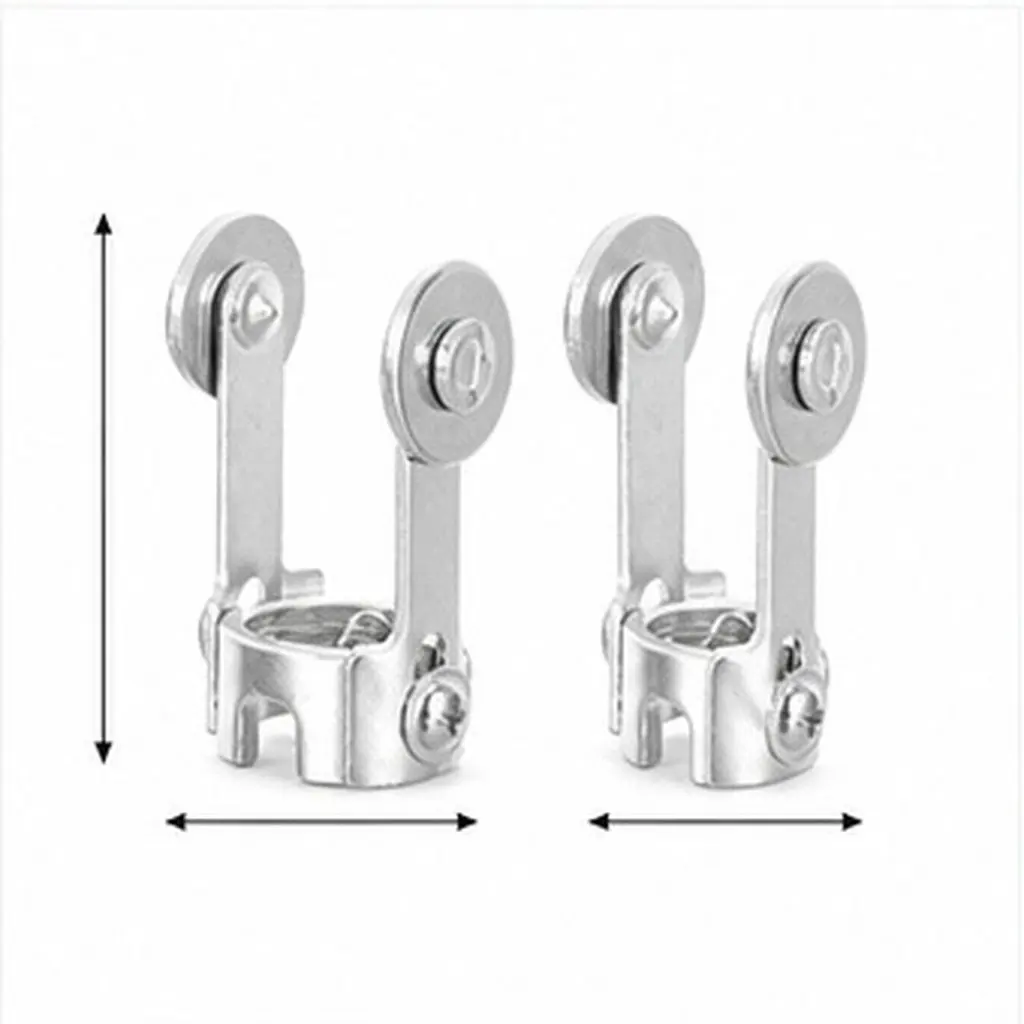 2Pcs Plasma Cutter Guide Stand Non-Contact Roller Guide Wheel Spacer for Torch Head Stable Cutting Accurate Metalwork DIY