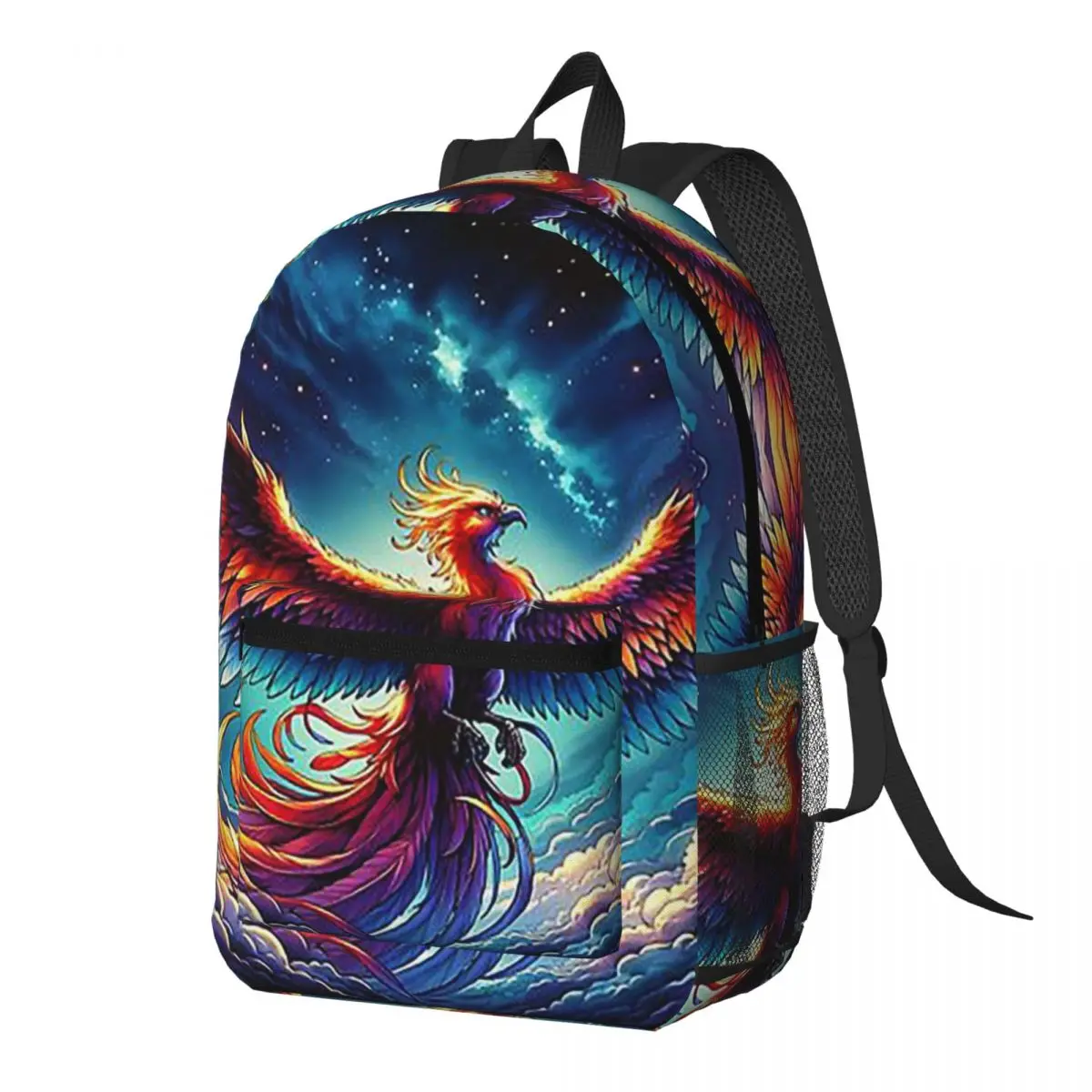 Colorful Majestic Phoenix Backpack Daypack Large Capacity Boys Girls BookBag School Bag Shoulder Bags for Men Women