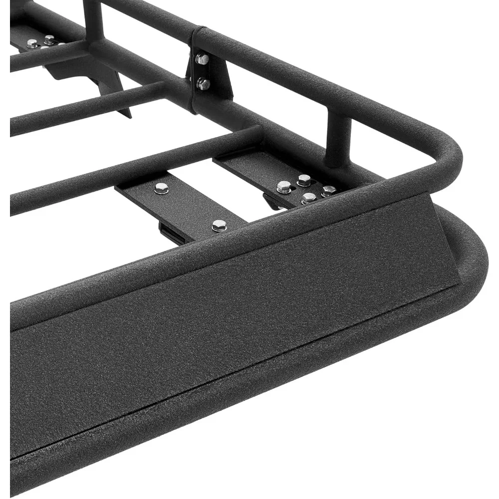 Cesta de carga para techo compatible con Jeep Cherokee XJ 1984-2001, portaequipajes para techo, portaequipajes de 140 libras, acero negro