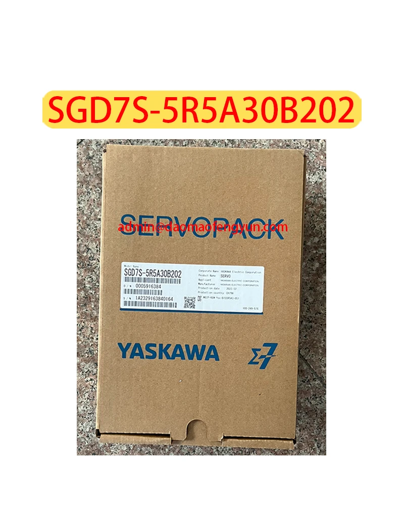 SGD7S-5R5A30B202 Brand new Servo Drive SGD7S 5R5A30B202，Fast shipping