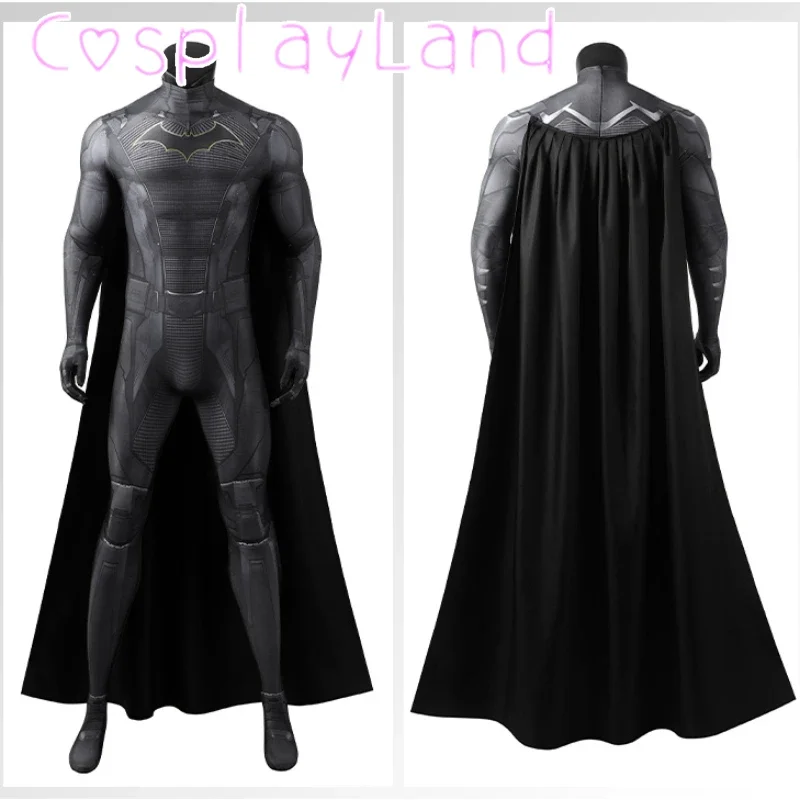 

Bat Cosplay Disguise Bruce Bat Knights Cosplay Jumpsuit Cloak Bodysuit Digital Printing Spandex Zentai Halloween Carnival Suit