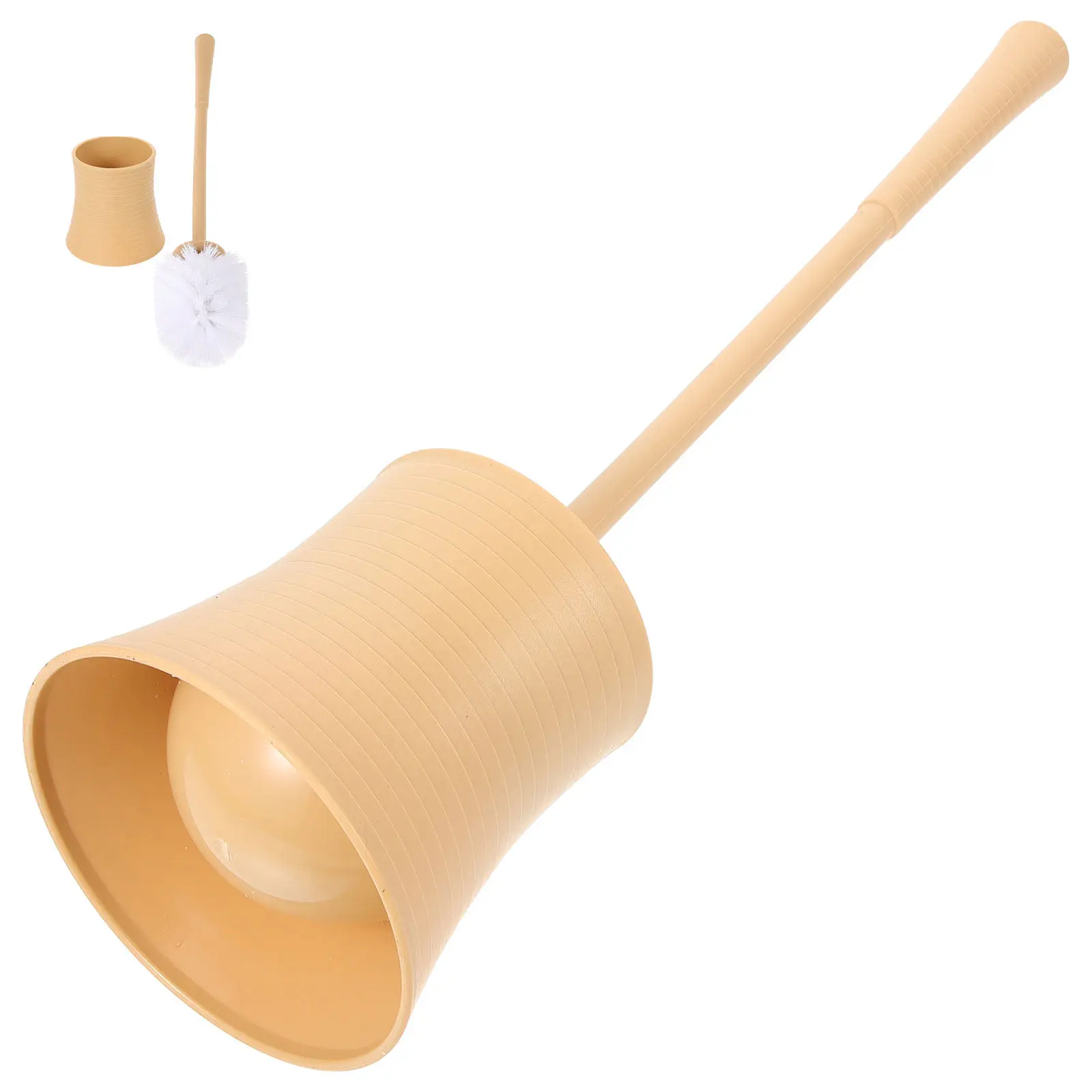 

Toilet Brush Set Creative Plastic Long Handle Toilet Brush Coffee Color Base Automatic Opening Home Bathroom Cleaning Tool Wc