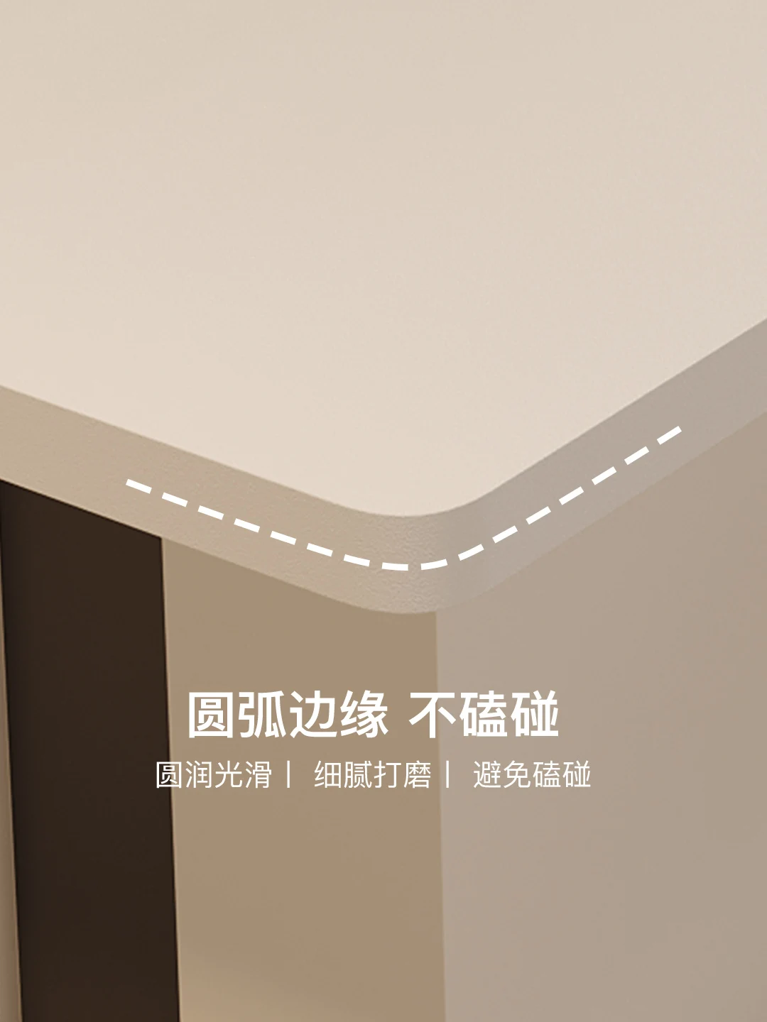 Minimalist white thickened slate dining table modern simple home living room rectangular dining table solid wood