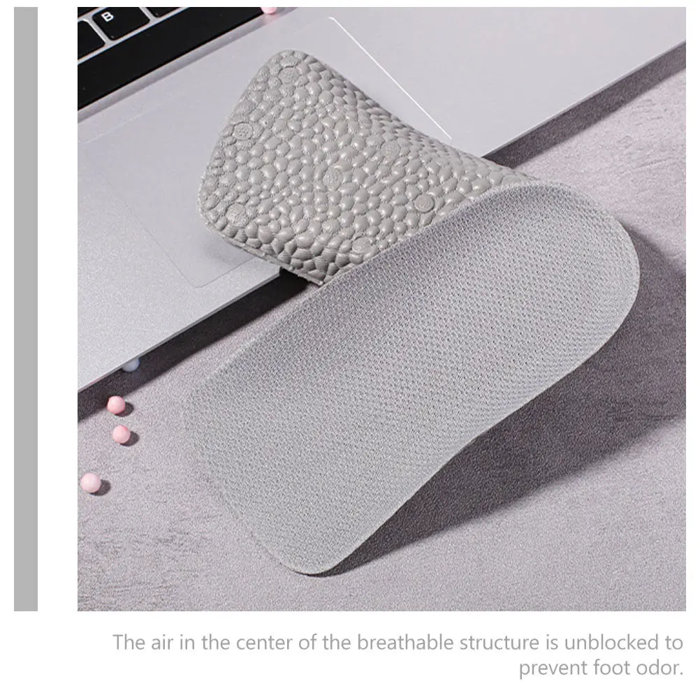 2Pairs Inner Heightening Shoe Pads Height Increase Insoles Shock-Absorbing Breathable Elevator Inserts Comfortable Foot Support