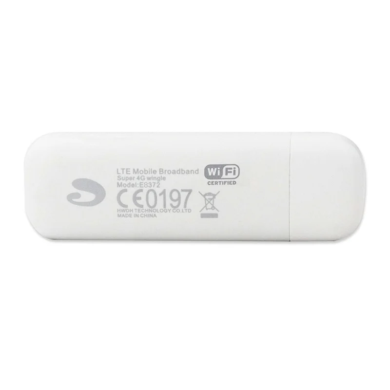 E8372 4g usb wifi dongle e8372h-153 router, 4g, cartão sim, roteador sem fio, porta de antena externa com 2 antenas