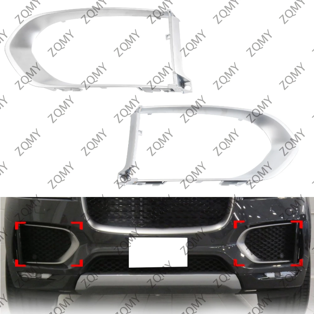 

2x Fog Lights Fog Lamp Molding Frame Bezel Cover For Jaguar F-Pace 2016 2017 2018 2019 2020 T4A6241 T4A6238 JA1038105 JA1039105