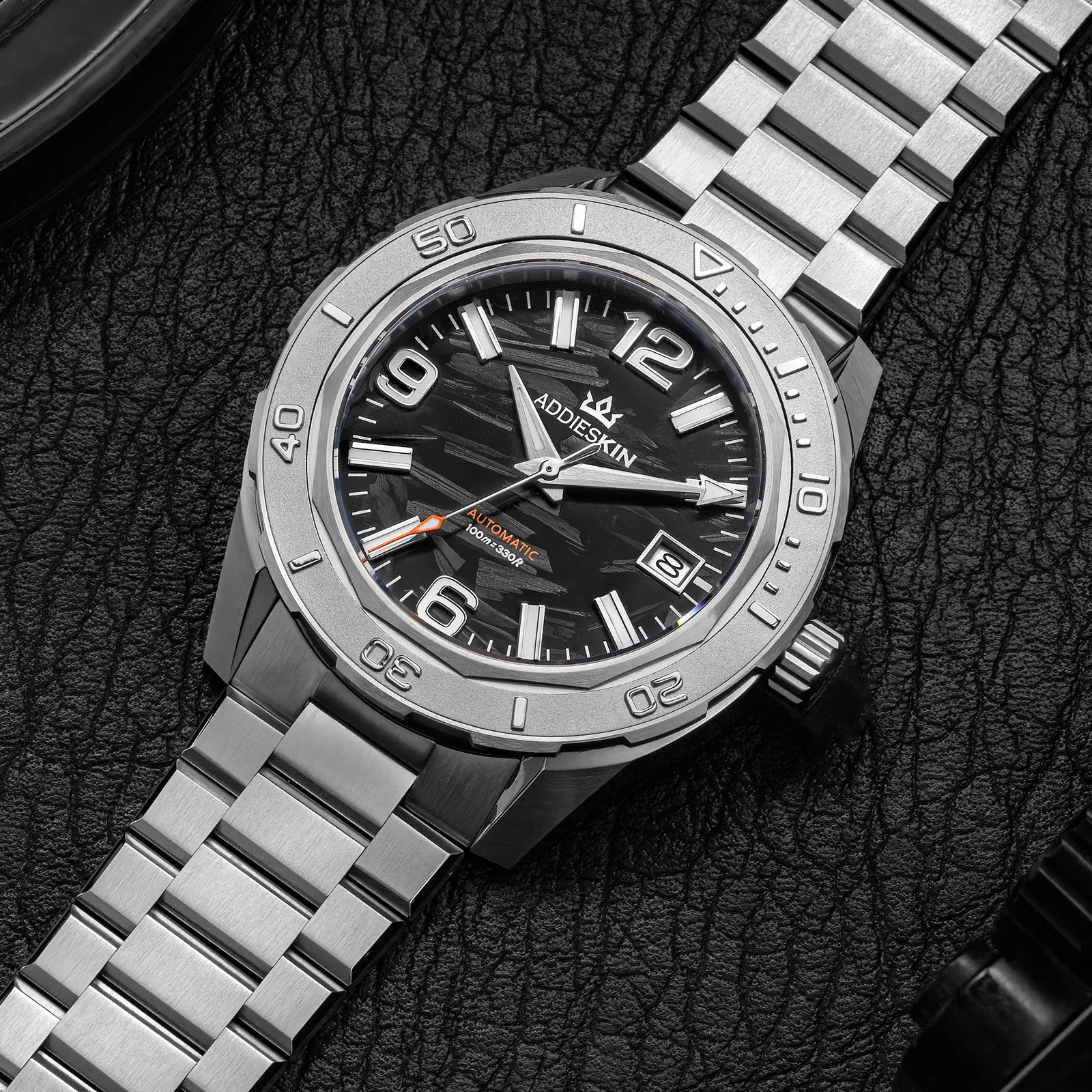 

AddiesKin New Men's Watches 40mm Carbon Fiber Design Luxury Sapphire 9015 Mechanical Automatic Watch Luminous 200m Waterproof
