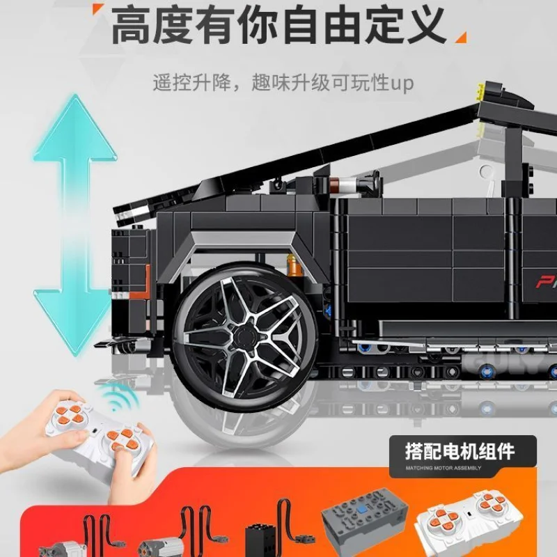 1572pcs Tecnico di Controllo Remoto SUV Pickup Truck Auto Building Blocks GULY 10634 Creativo Modello di Auto Mattoni Giocattolo per Adulti Regali