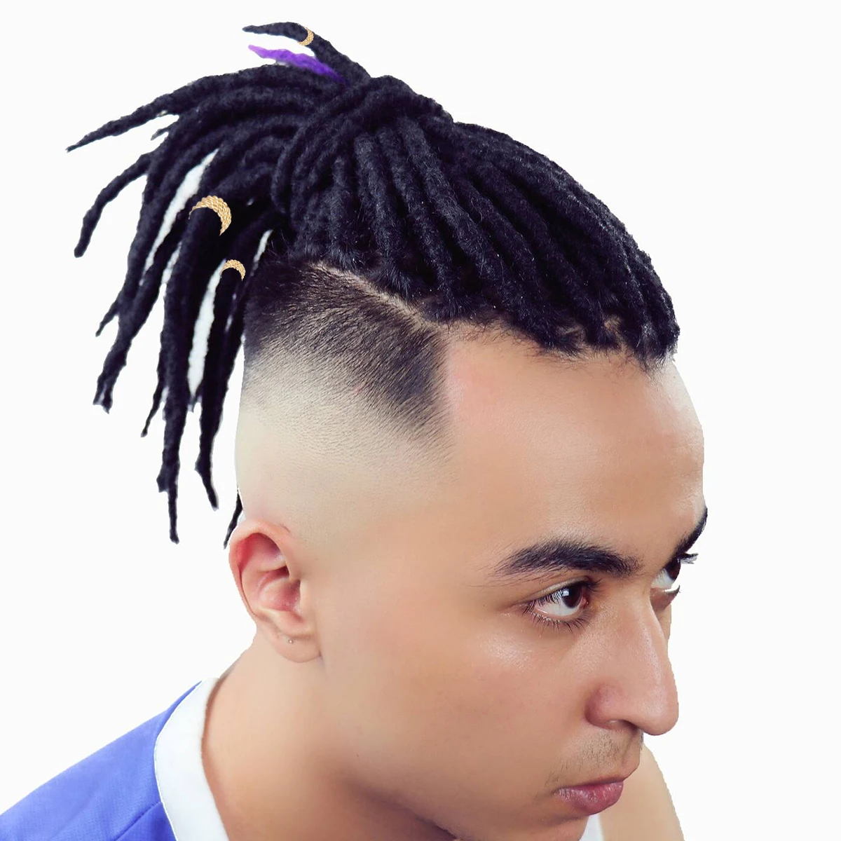 

30pcs Hair Extension Ring Golden Dreadlocks Beads Adjustable Cuffs Braids Accessories Non Damage Environmental Friendly