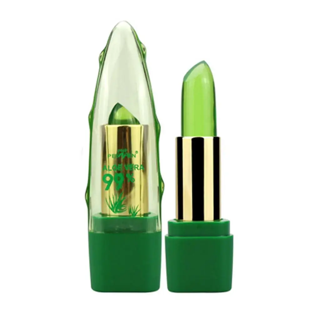 1pcs Aloe Vera Lipstick Color Changing Lip Balm Lasting Moisturizing Moisturizing Waterproof Temperature Change Lip Balm