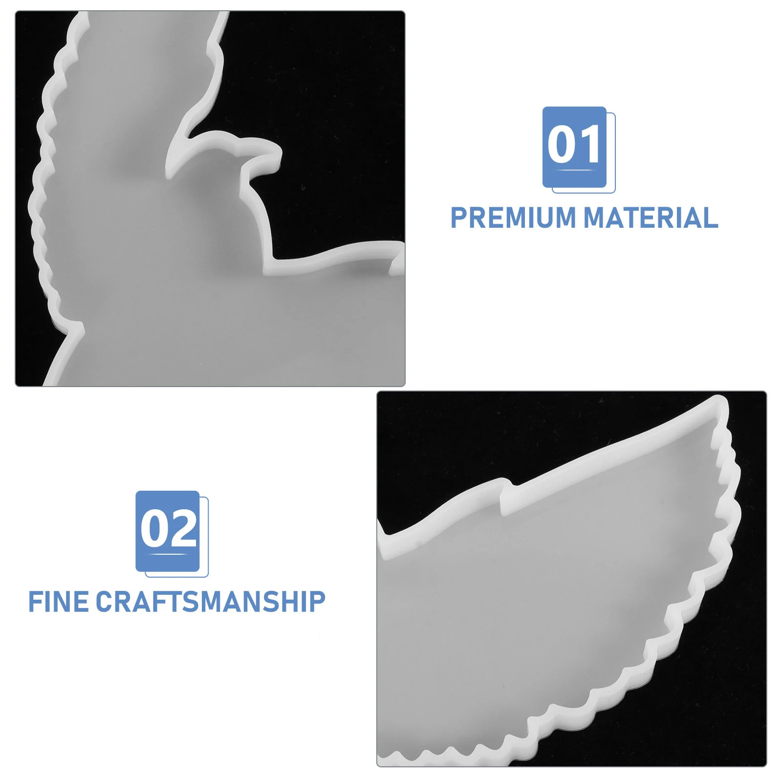 

4pcs Seabird Resin Molds Silicone Craft Accessories Creative Bird Making Molds Flexible Wall nament Crafts Mold