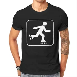 Roller Skating Hipster TShirts Roller Skating Men Harajuku Pure Modal Breathable Streetwear T Shirt Cotton O Neck