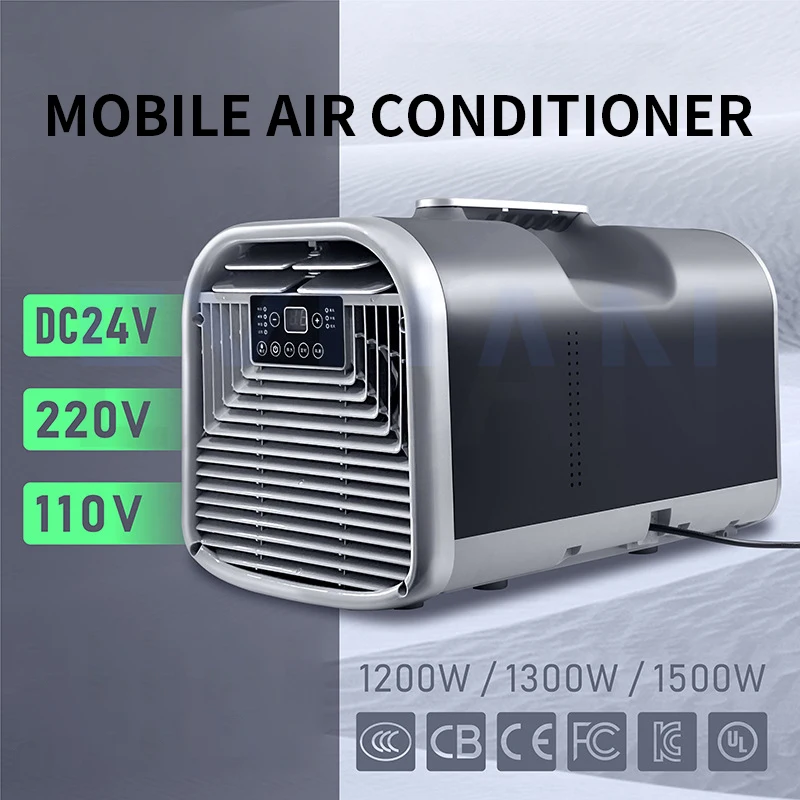 

12V 24V 110V 220V Portable Integrated Air Conditioner 4500BTU Compressor Cooling With Remote Control Fast Cooling Low Noise
