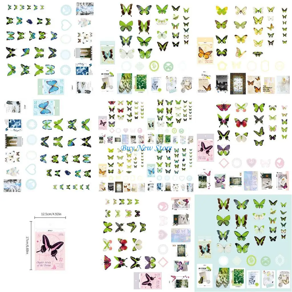 

20CE Plastic Glowing Butterfly Wall Label Easy Apply Nursery Classroom Design