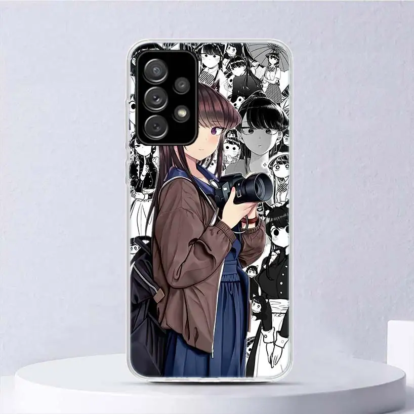 Komi Can\'t Communicate Soft Case For Samsung Galaxy A15 A14 A13 A12 A55 A54 A53 A52 Phone Cover A35 A32 A33 A25 A23 A22 A05S A04