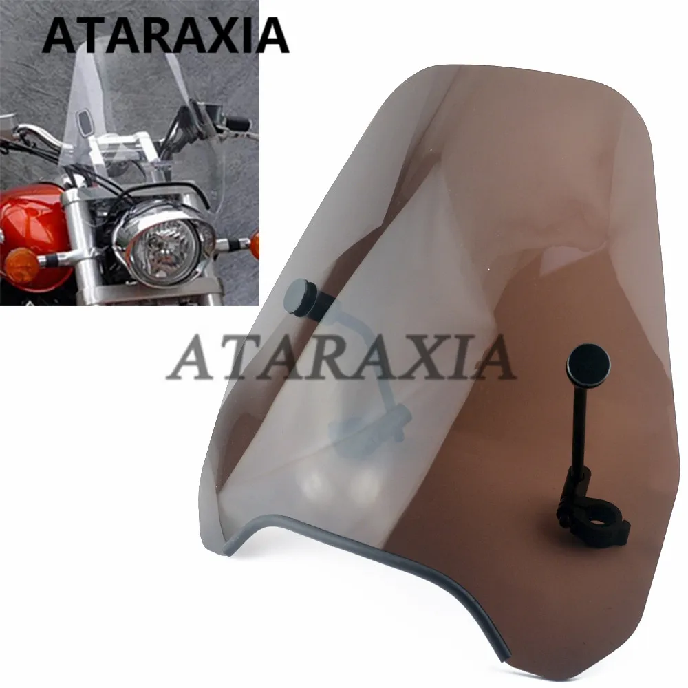 

Motorcycle Windscreen Deflectors Windshield Universal 7/8" 22mm / 1" 25mm Standard Handlebar Windshield for Harley Softail XL883