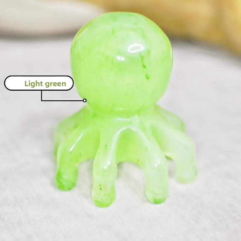 

Resin Octopus Massage Comb Head Meridian Scraping Scalp Massage Brush Acupuncture SPA Gua Sha Massage Comb Fatigue Relief Massag