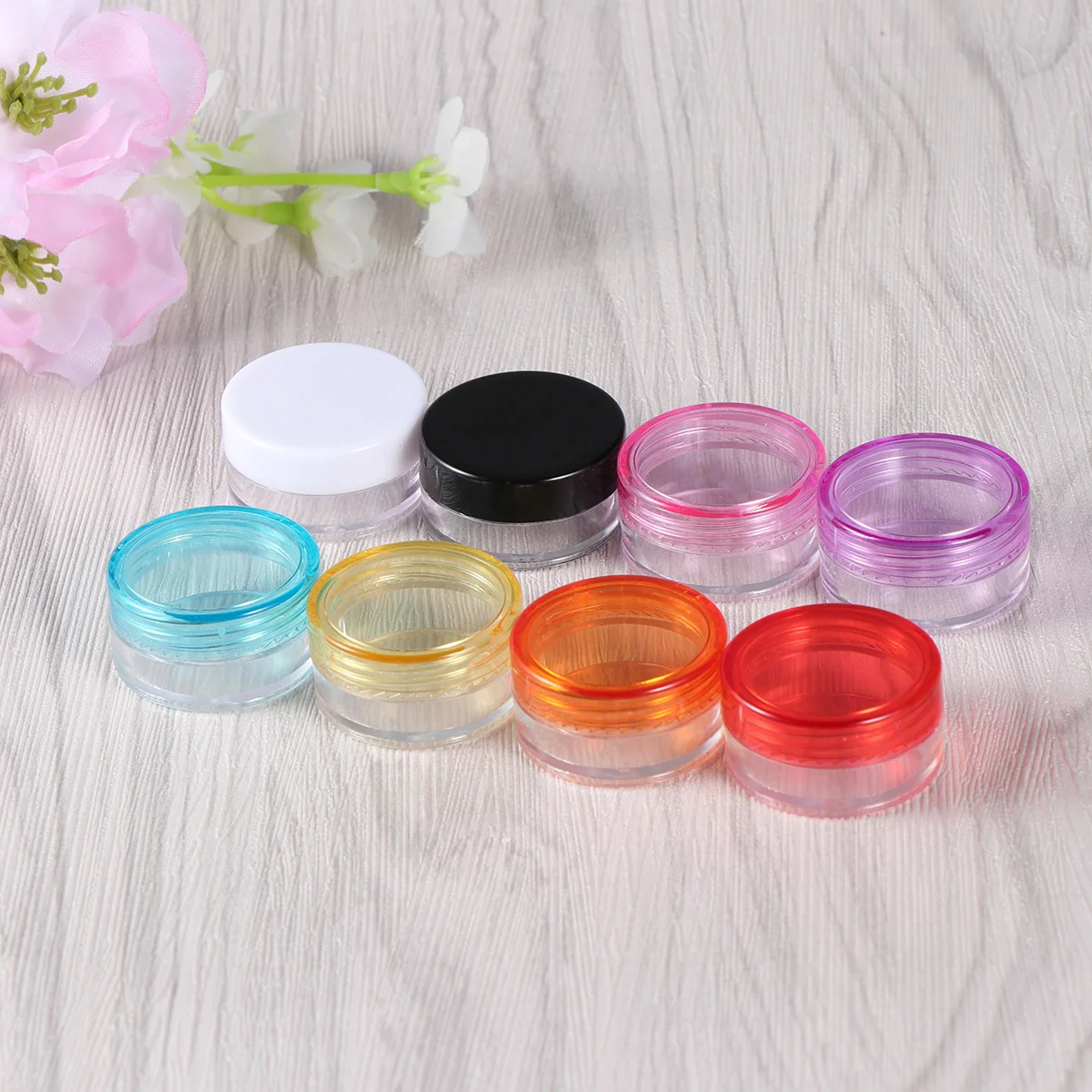 

Face Cream Container Clear with Lid Travel Bottles Small Empty Facial Containers