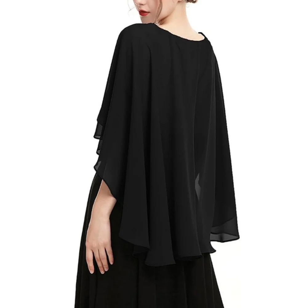 Protezione solare da spiaggia Avvolgimento da sera Coprimaterale Avvolgente in chiffon leggero Abbigliamento per tutte le stagioni Copertura di protezione solare