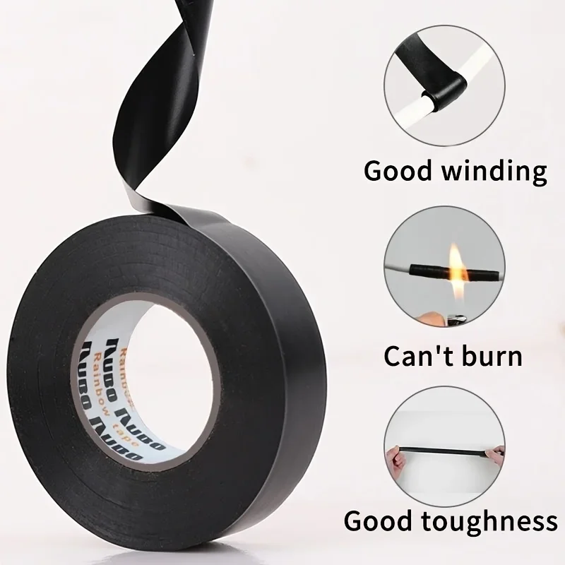 

PVC Electrical Tape - Flame-Retardant Insulation Tape for Automotive Wiring & Power Maintenance
