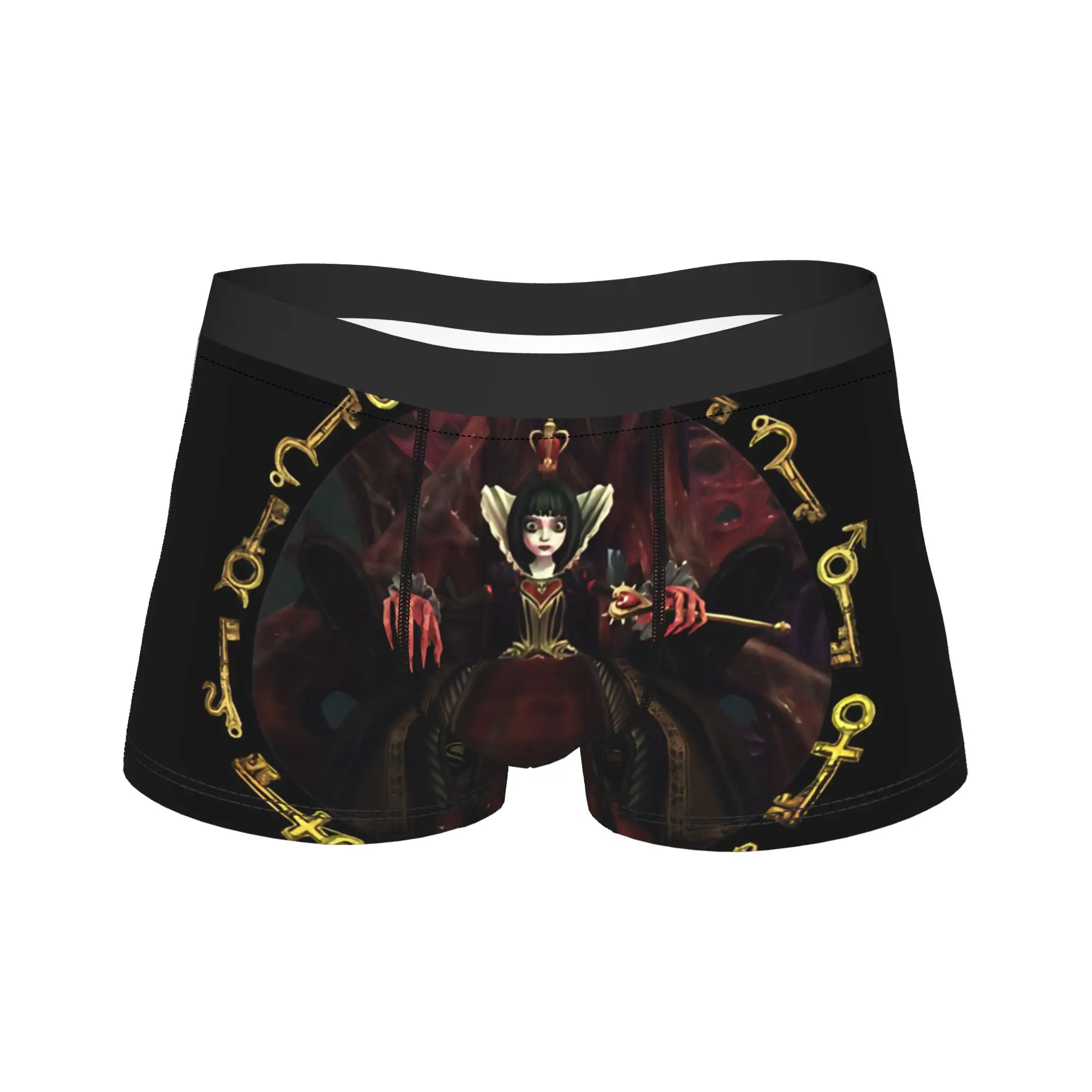 A-Alice Madness Returns Game Underwear  Male Panties Custom DIY Comfortable Boxer Shorts Hot Sale Boxer Brief Plus Size