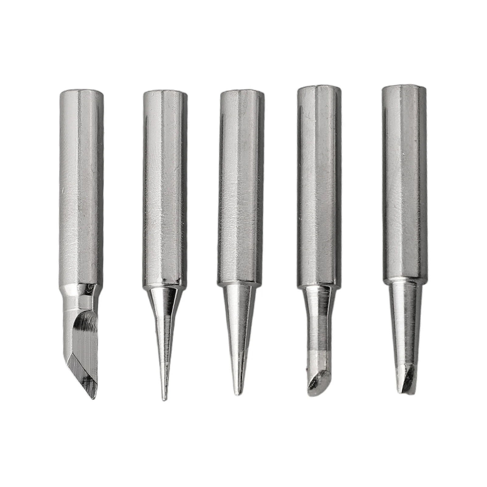 

Soldering Welding Head Soldering Iron Tip 5pcs Electric Soldering Lead-free Pure Copper Silver Welding Outdoor