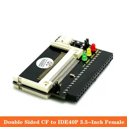 New Black Double Sided CF Card To 3.5 Female 40 Pin CF To IDE Adapter Converter Card Standard IDE True-IDE Mode For PC Hard Disk