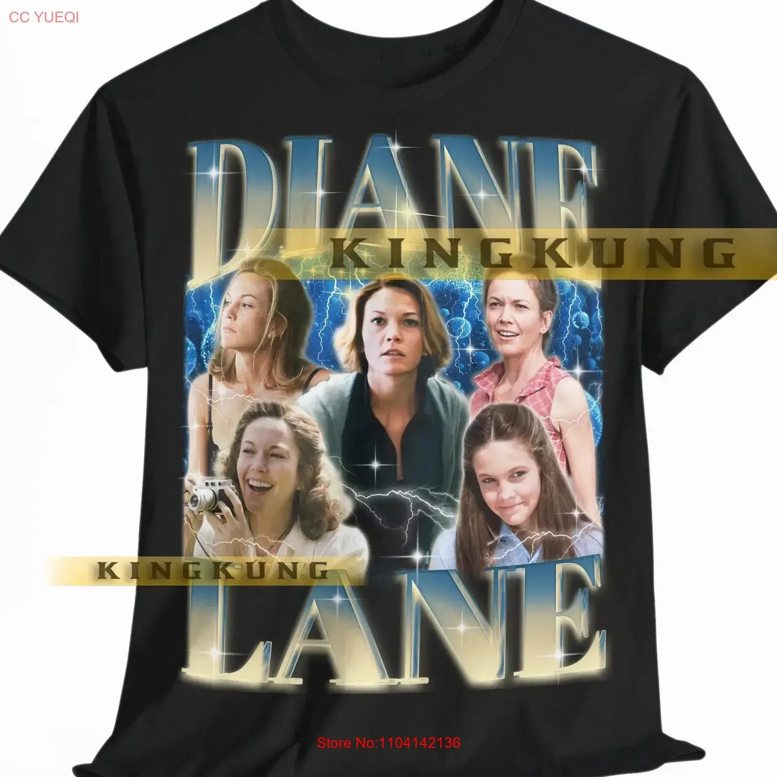 DIANE LANE T Shirt Vintage Retro 90s saf vintage Washed Comfortable Stretched streetwear Unisex Versatile designer clothes