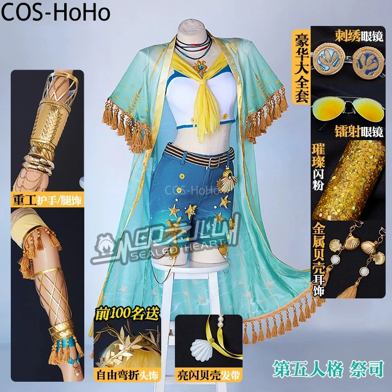 

COS-HoHo Identity V Fiona Gilman Priestess Honorary Chief Game Suit Lovely Uniform Cosplay Costume Halloween Party Outfit Women