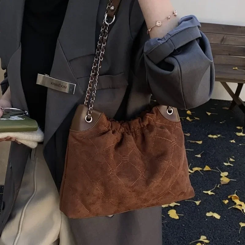 

Chic Multi-Pocket Diaper Bag Handbag Tote Hardware Store Crossbody Exquisite Versatile Sophisticated Commuting Practical