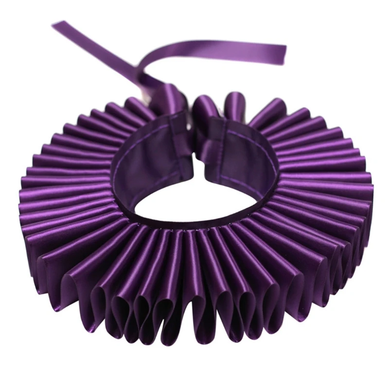 Retro Elizabethan Ruffled Neck Collar Clown Cosplay Necklace Choker Scarf