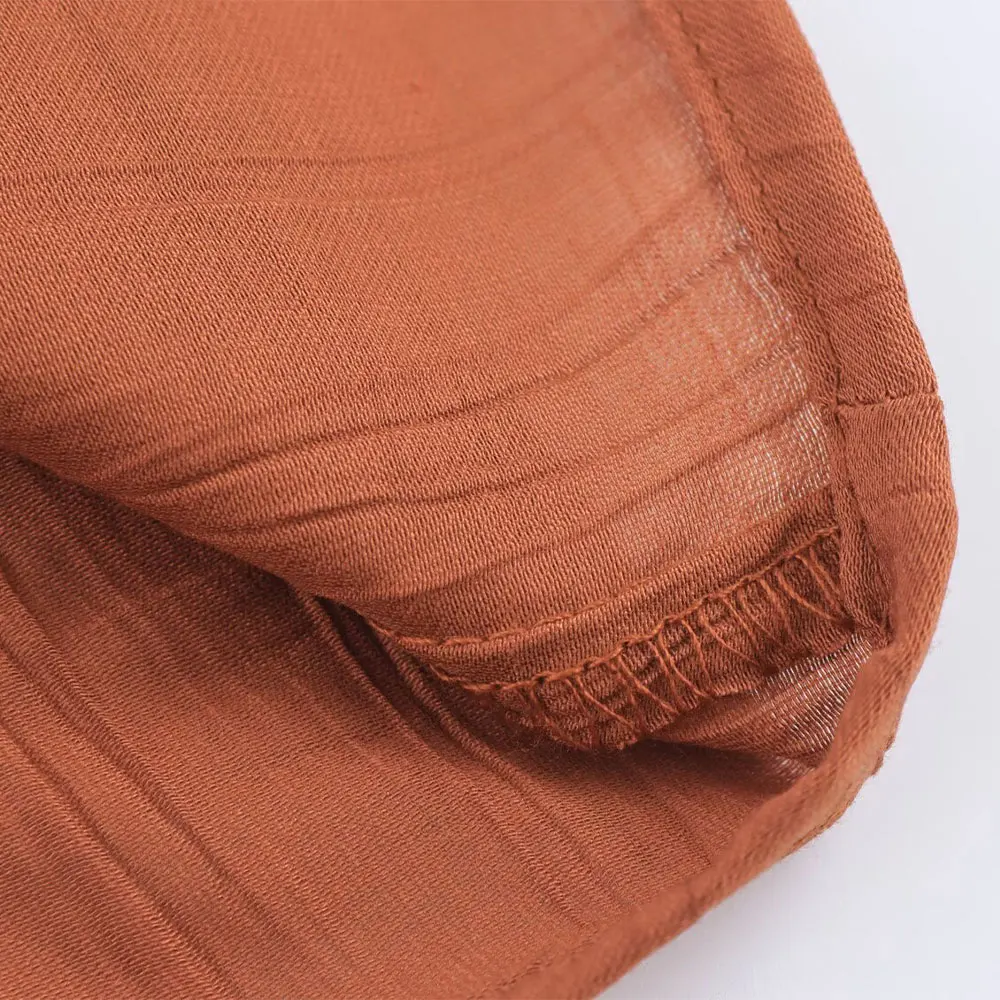 Willshela Set 2 Potong Linen Wanita Kemeja Lengan Pendek dan Celana Lurus Celana Panjang Pinggang Elastis Kasual Wanita Chic Koordinat