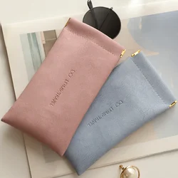 Bolsa de cuero suave para gafas de lectura, estuche resistente al agua, sólido, Simple, accesorios de almacenamiento