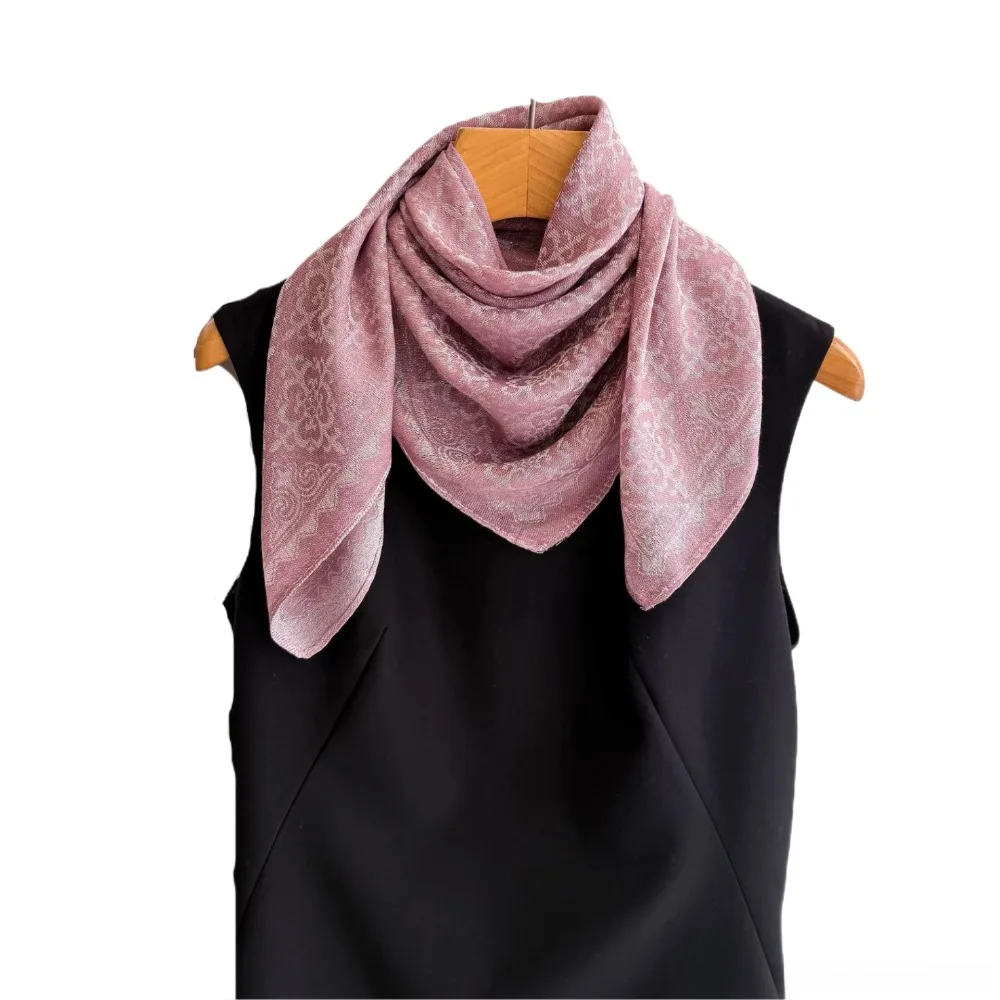 1 spring and summer new fashion scarf simple and versatile temperament women's shawl high sense light and breathable silk scarf