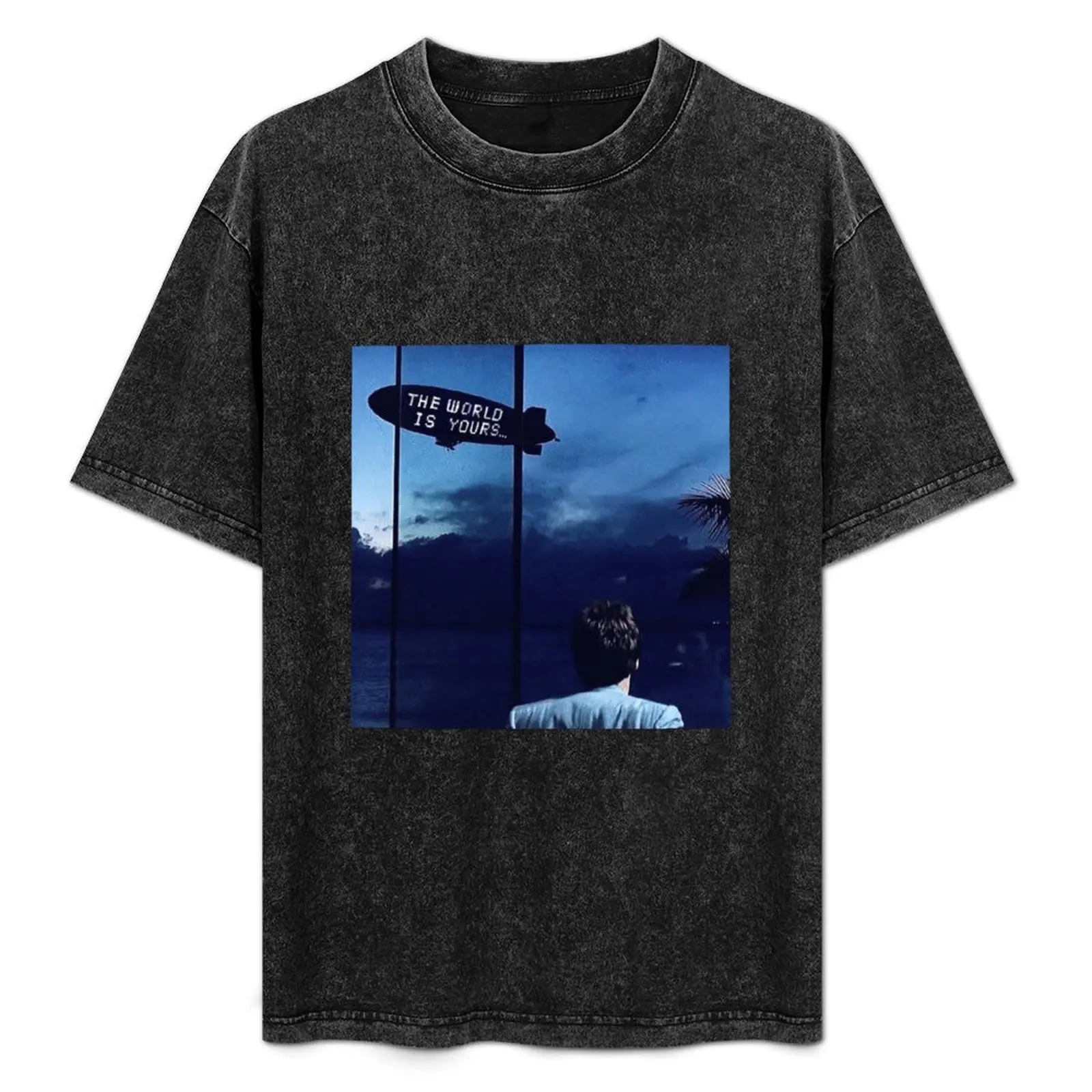 

The World Is Yours Scarface T-Shirt man t shirt summer cotton t shirts man 100% T-Shirt